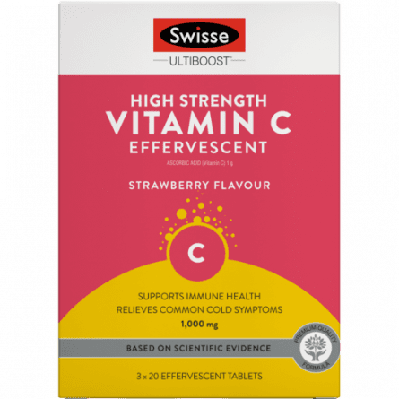 Swisse Vitamin C 60 Effervescent Tablets 60 - 9311770590082 are sold at Cincotta Discount Chemist. Buy online or shop in-store.