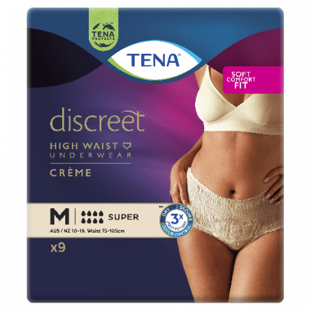 Buy Tena Discreet CrÃƒÃ‚Â¨me Pants 8D Med 9pk online at Cincotta