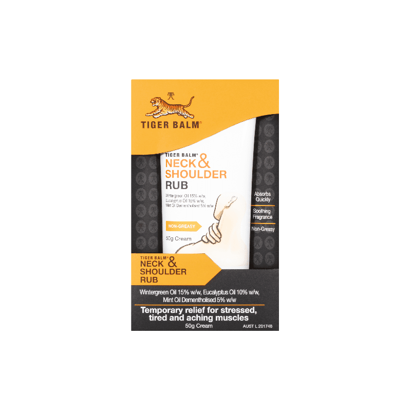 Tiger Balm Neck and Shoulder Rub 50g - 8888650407156 are sold at Cincotta Discount Chemist. Buy online or shop in-store.
