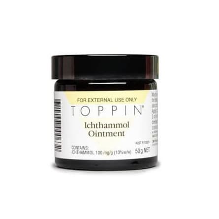 Toppin Ichthammol Ointment 50g - 9314057000632 are sold at Cincotta Discount Chemist. Buy online or shop in-store.