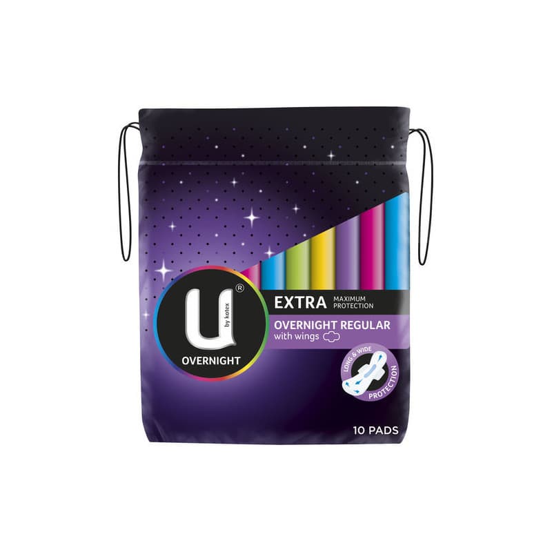 U by Kotex Pad Maxi Overnight Wings 10 pack - 9310088005431 are sold at Cincotta Discount Chemist. Buy online or shop in-store.