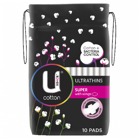 U by Kotex Ultra Thin Cotton Super 10 Pack - 9310088013665 are sold at Cincotta Discount Chemist. Buy online or shop in-store.