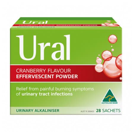 Buy Ural Sachet Cranberry 4g 28 pk online at Cincotta Discount Chemist