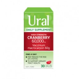 Ural Daily Cranberry 30 Capsules - 9316626103485 are sold at Cincotta Discount Chemist. Buy online or shop in-store.