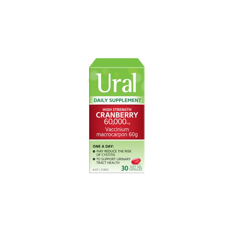 Ural Daily Cranberry 30 Capsules - 9316626103485 are sold at Cincotta Discount Chemist. Buy online or shop in-store.
