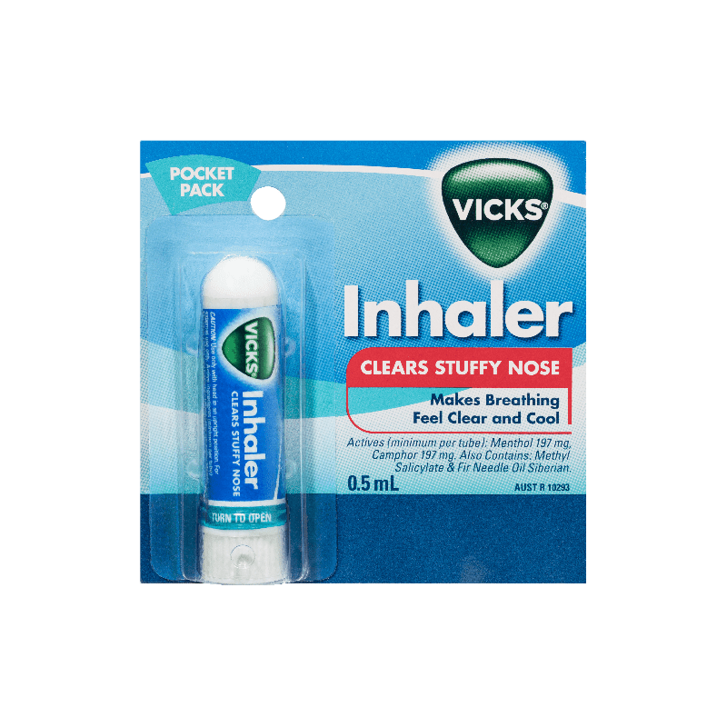 Vicks Inhaler 0.5mL - 9300618530045 are sold at Cincotta Discount Chemist. Buy online or shop in-store.