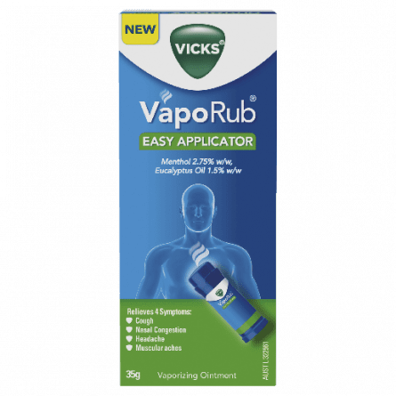 Vicks VapoRub Easy Applicator 35g - 8001841643526 are sold at Cincotta Discount Chemist. Buy online or shop in-store.