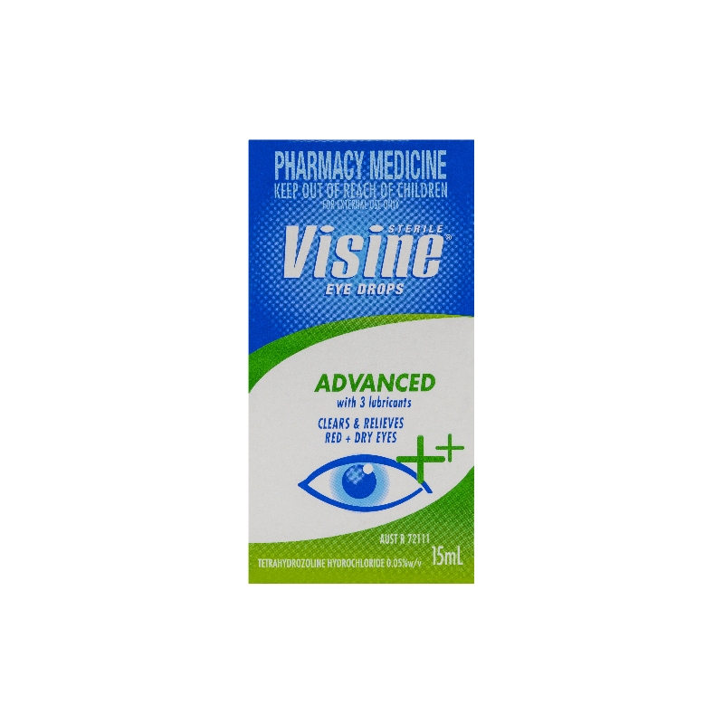 Visine Advanced Eye Drops 15mL - 9310059002247 are sold at Cincotta Discount Chemist. Buy online or shop in-store.