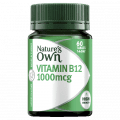 Natures Own Vitamin B12 High Strength 1000Mcg 0239 Tablets 60