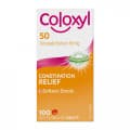 Coloxyl 50mg Stool Softener Tablets 100 Tablets