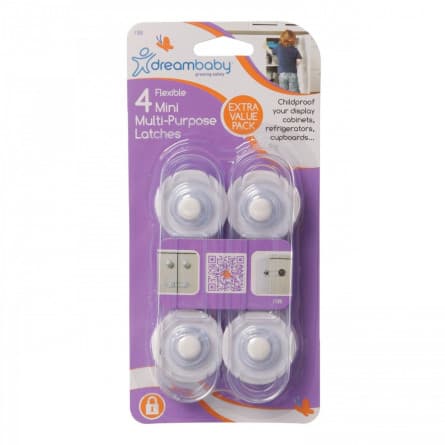 Dream Baby Mini Multi-Purp Latches-  4 pack - 9312742301880 are sold at Cincotta Discount Chemist. Buy online or shop in-store.