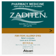 Zaditen Eye Drops 0.025% 20 x 0.4mL - 9319099016696 are sold at Cincotta Discount Chemist. Buy online or shop in-store.
