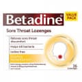 Betadine Sore Throat Honey & Lemon Lozenges 36