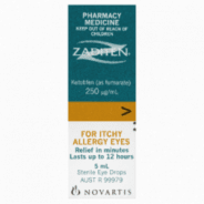 Zaditen Eye Drops 0.025% 5mL - 9319099016672 are sold at Cincotta Discount Chemist. Buy online or shop in-store.