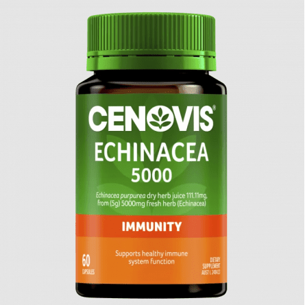 Cenovis Echinacea 5000 60 Capsules - 5300761602792 are sold at Cincotta Discount Chemist. Buy online or shop in-store.
