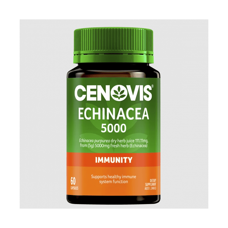 Cenovis Echinacea 5000 60 Capsules - 5300761602792 are sold at Cincotta Discount Chemist. Buy online or shop in-store.