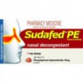Sudafed Pe Nasal Decongestant 48 Tablets