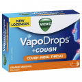 Vicks VapoDrops+Cough Orange Menthol 36 pack