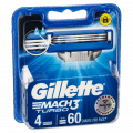 Gillette Mach3 Turbo Refill Blades 4 pack