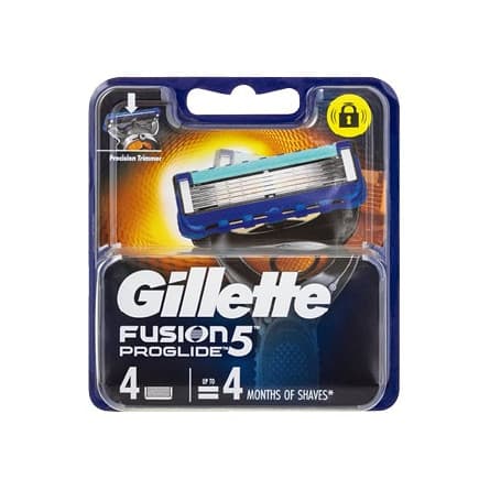 Gillette Fusion Men's Manual Razor Refills, 4 Count