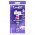 Gillette Venus Deluxe Smooth Swirl Razor + 2 Blades