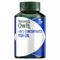 Natures Own 4 in 1 Concentrated Fish Oil 670mg Capsules 90