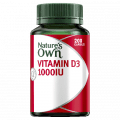Natures Own Vitamin D3 1000IU 1713 Capsules 200