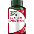 Natures Own Magnesium Chelate 500mg 1586 Tablets 180