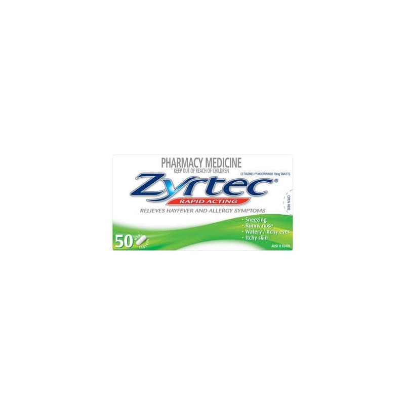 Zyrtec 50 Tablets - 9310059010341 are sold at Cincotta Discount Chemist. Buy online or shop in-store.
