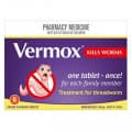 Vermox 100 Tablets mg Orange Flavour 6 Tablets