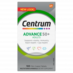 Centrum Advance 50+ 100 Tablets - 9310488001996 are sold at Cincotta Discount Chemist. Buy online or shop in-store.