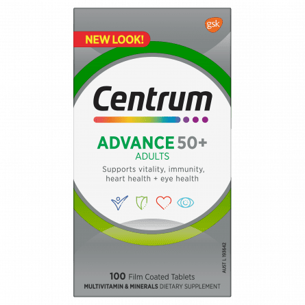 Centrum Advance 50+ 100 Tablets - 9310488001996 are sold at Cincotta Discount Chemist. Buy online or shop in-store.