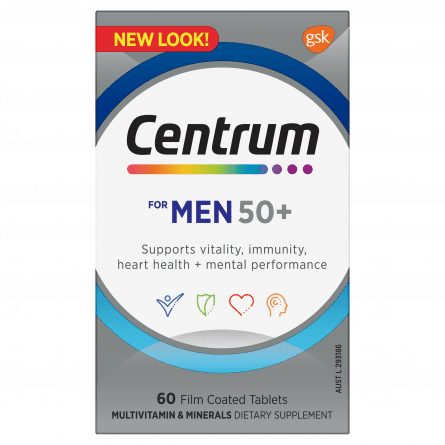 Centrum Gender Men 50+ 60 Tablets - 9310488003228 are sold at Cincotta Discount Chemist. Buy online or shop in-store.
