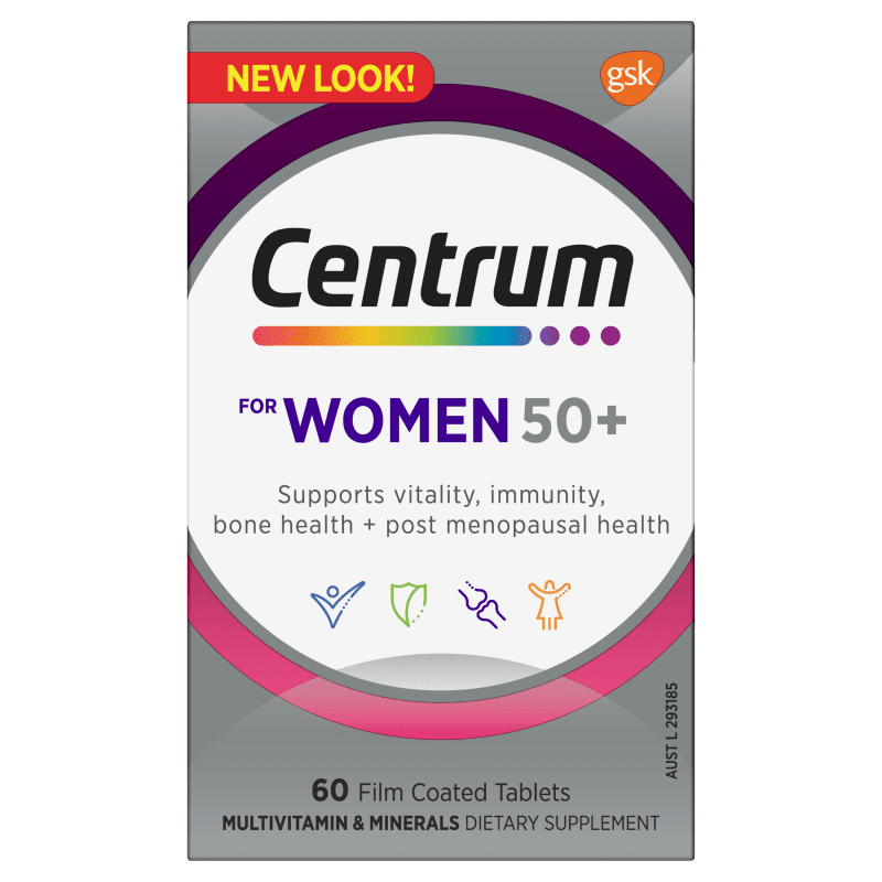 Centrum Gender Women 50+ 60 Tablets - 9310488003242 are sold at Cincotta Discount Chemist. Buy online or shop in-store.