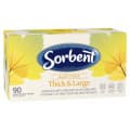 Sorbent Facial Tissues Thick & Large Aloe 90pk