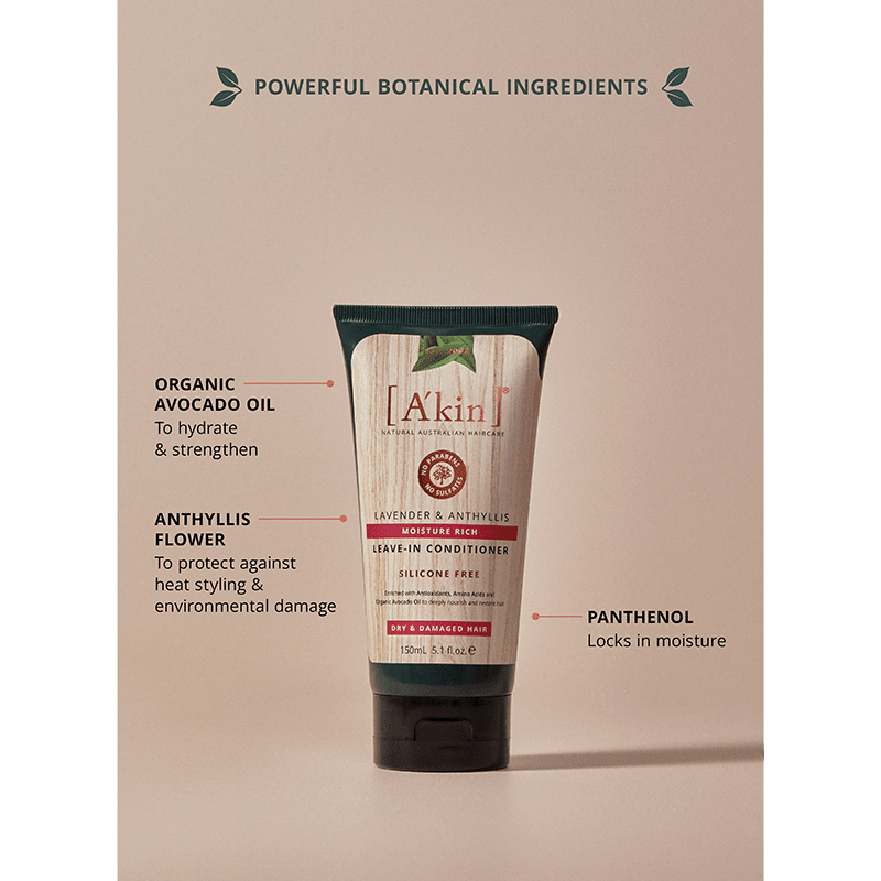 Buy Akin Moisture Rich Conditioner Leave In 150mL online at Cincotta