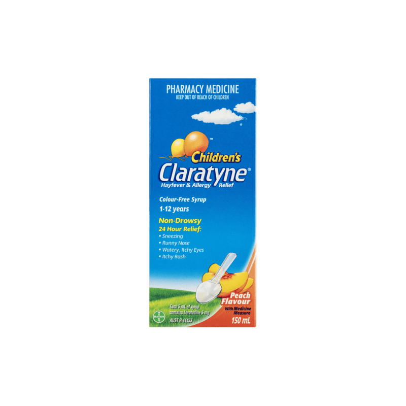 Claratyne Rapid Syrup Peach Flavour 150mL - 9310160824042 are sold at Cincotta Discount Chemist. Buy online or shop in-store.