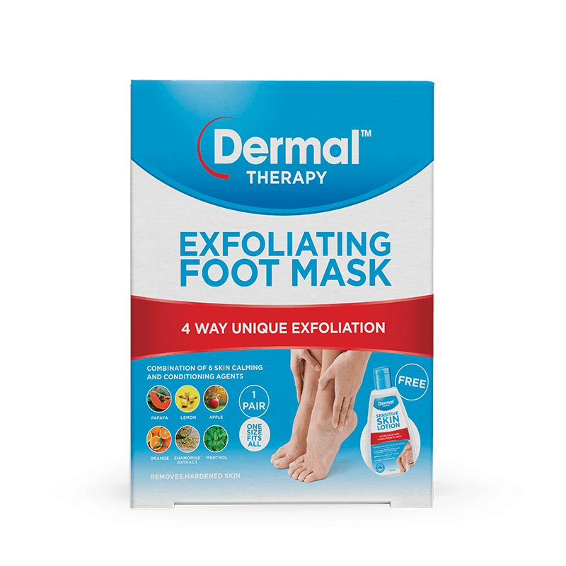 Dermal Therapy Exfoliating Foot Mask 1  Pack - 9329224002333 are sold at Cincotta Discount Chemist. Buy online or shop in-store.