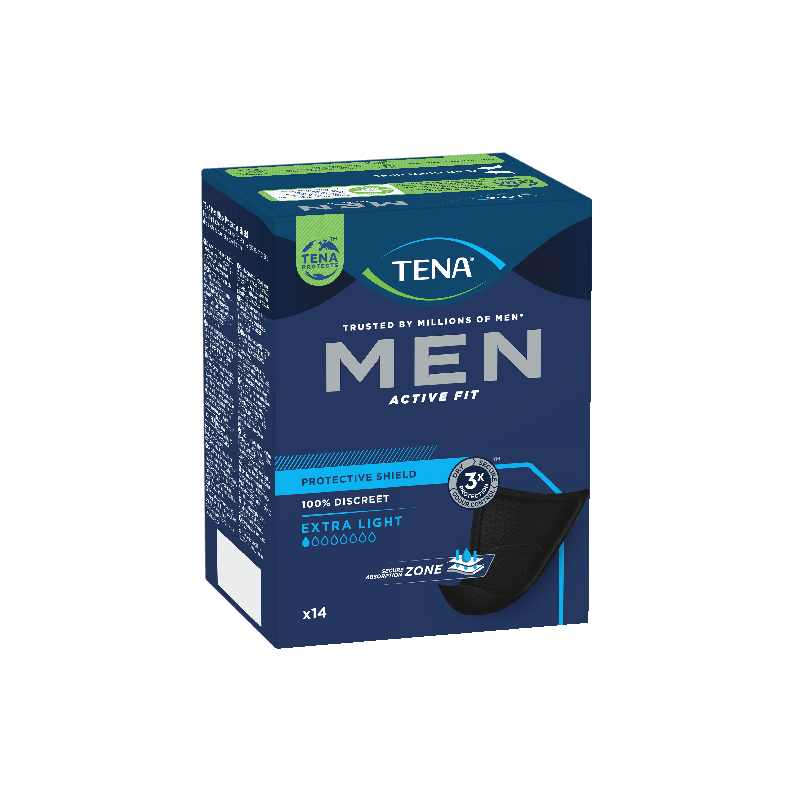 Rejsebureau Badeværelse stewardesse Buy Tena Men Level 0 Protect Shield 14 pack online at Cincotta