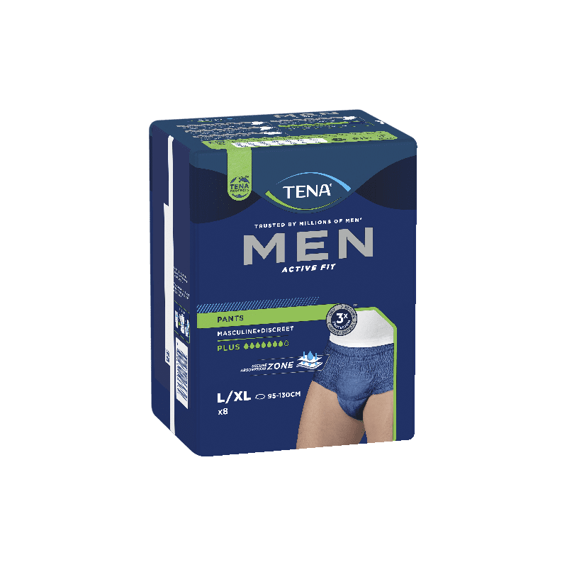 Tena Men Active Fit Pants 7D Lge 8pk - 7322541106434 are sold at Cincotta Discount Chemist. Buy online or shop in-store.
