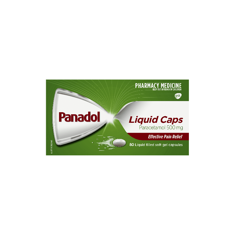 Buy Panadol Liquid Cap Gel Capsules 80pk online at Cincotta Discount