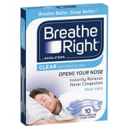 Breathe Right Nasal Strip Clear Regular 10 - 9300673872081 are sold at Cincotta Discount Chemist. Buy online or shop in-store.