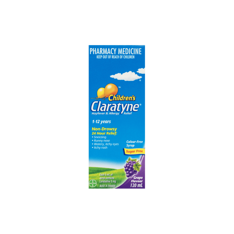 Claratyne Children's Syrup Grape 120mL - 9310160823465 are sold at Cincotta Discount Chemist. Buy online or shop in-store.