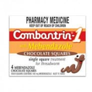 Combantrin 1 Chocolate Squares 4 - 9310059000182 are sold at Cincotta Discount Chemist. Buy online or shop in-store.