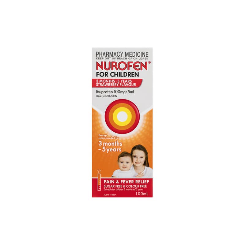 Nurofen Child 1-5  Strawberry 100mL - 9300711778092 are sold at Cincotta Discount Chemist. Buy online or shop in-store.