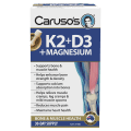 Carusos K2+D3 + Magnesium Tablets 30