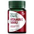 Natures Own Vitamin E 500IU 60 Capsules