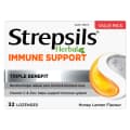 Strepsils Herbal Immune Support Honey Lemon Lozenges 32