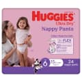 Huggies UltraDry Nappy Pants Junior Girl 24 pack