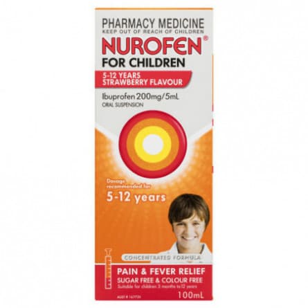 Nurofen Child 5-12 Strawberry 100mL - 9300711576117 are sold at Cincotta Discount Chemist. Buy online or shop in-store.